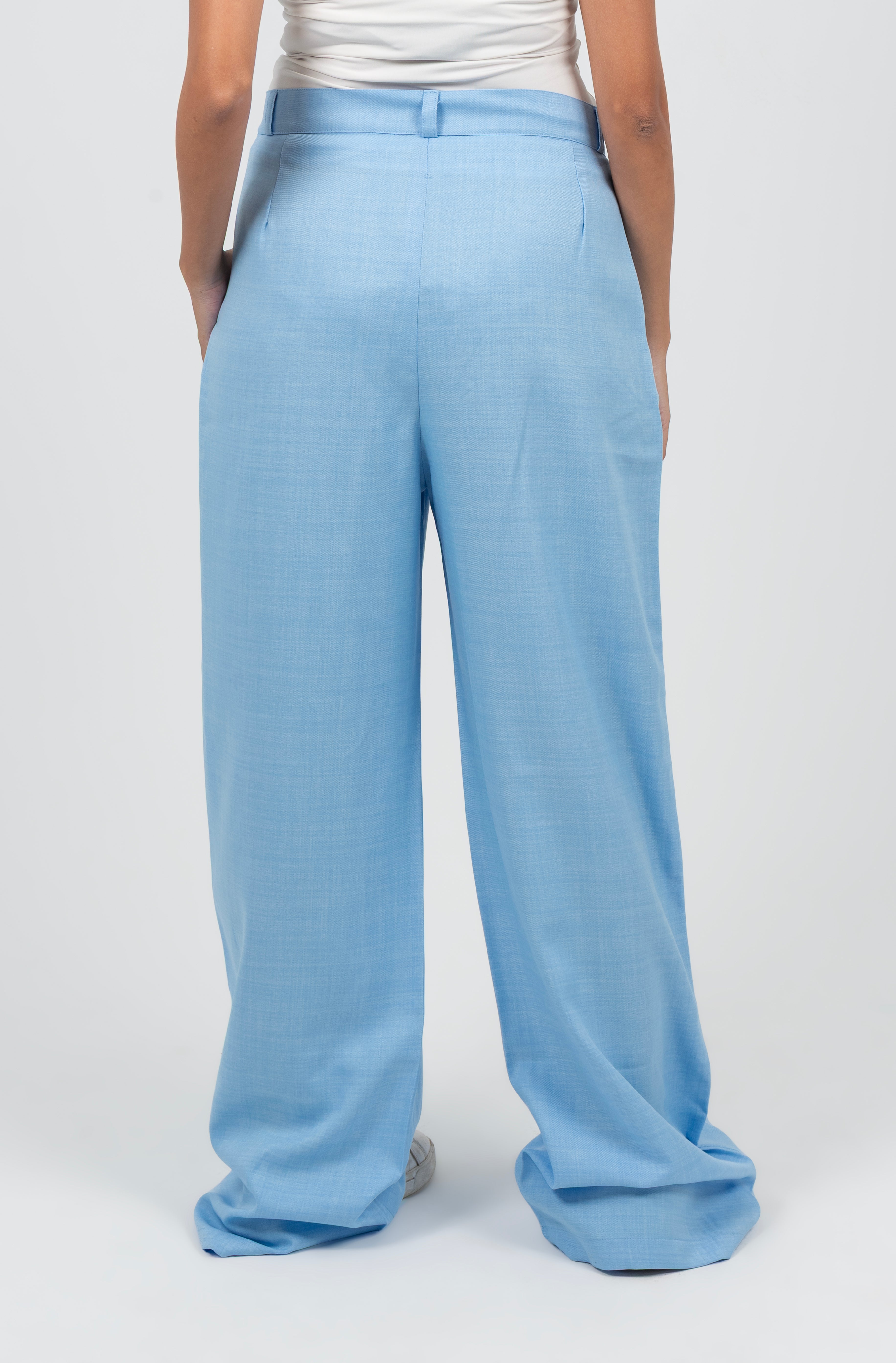 High Waist Wide Leg Linen Pants