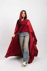 Morocco Velvet Long Sleeve Embroidered Sequins Kimono