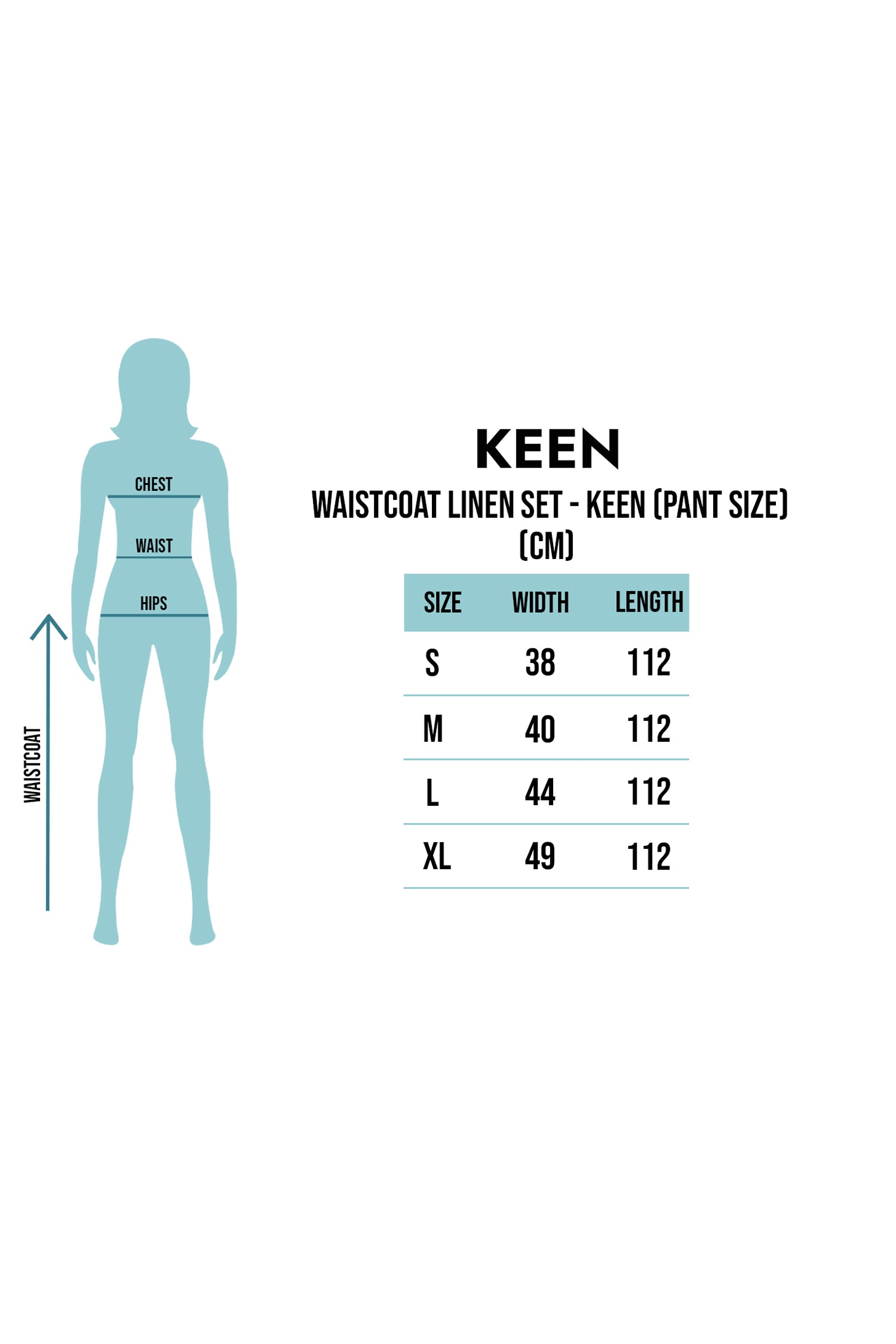 Waist Coat Linen Set For Women