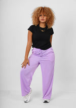 Load image into Gallery viewer, Comfy Cotton Wide Leg Pants - Lavender
